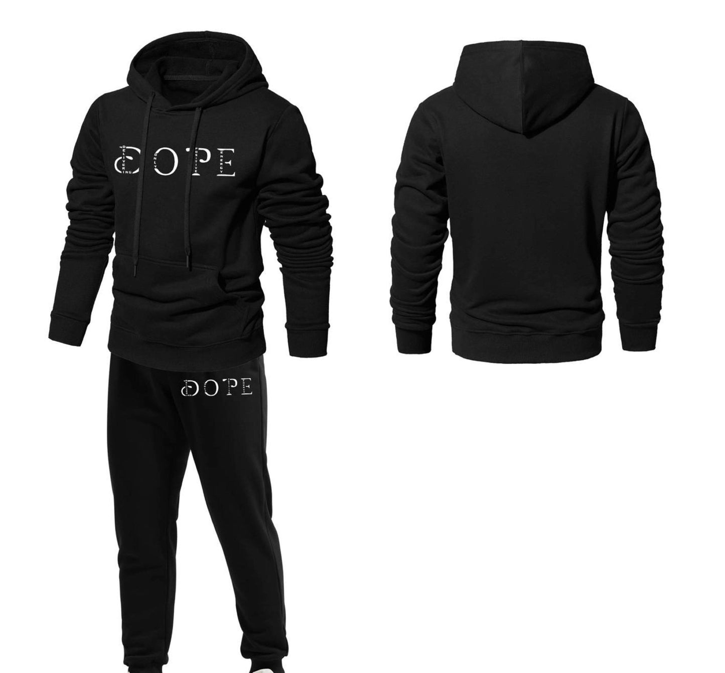 WHAT'S YOUR D.O.P.E? "DRIVEN" 2PC HOODIE SWEATSUIT