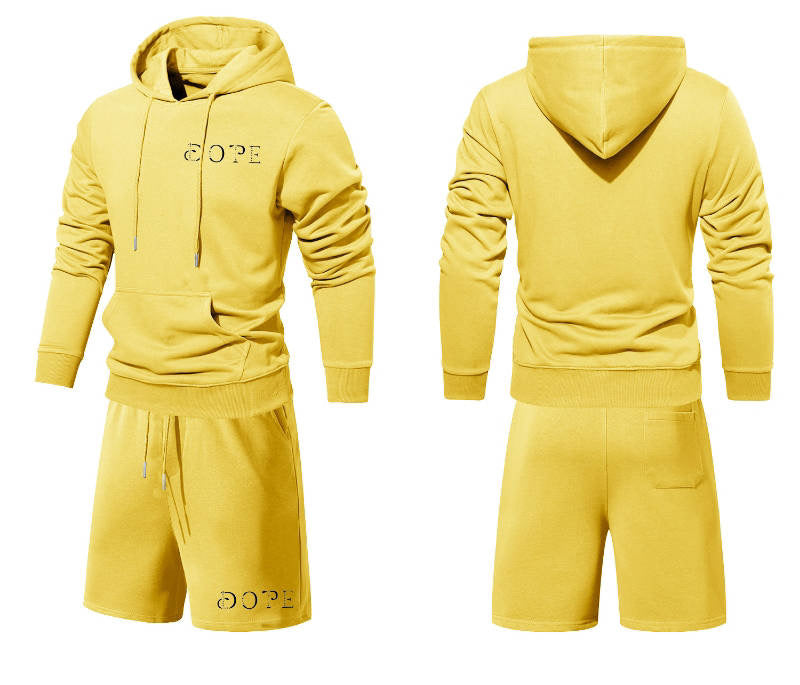 WHAT'S YOUR D.O.P.E? 2PC "JUSTICE" HOODIE SHORT SET