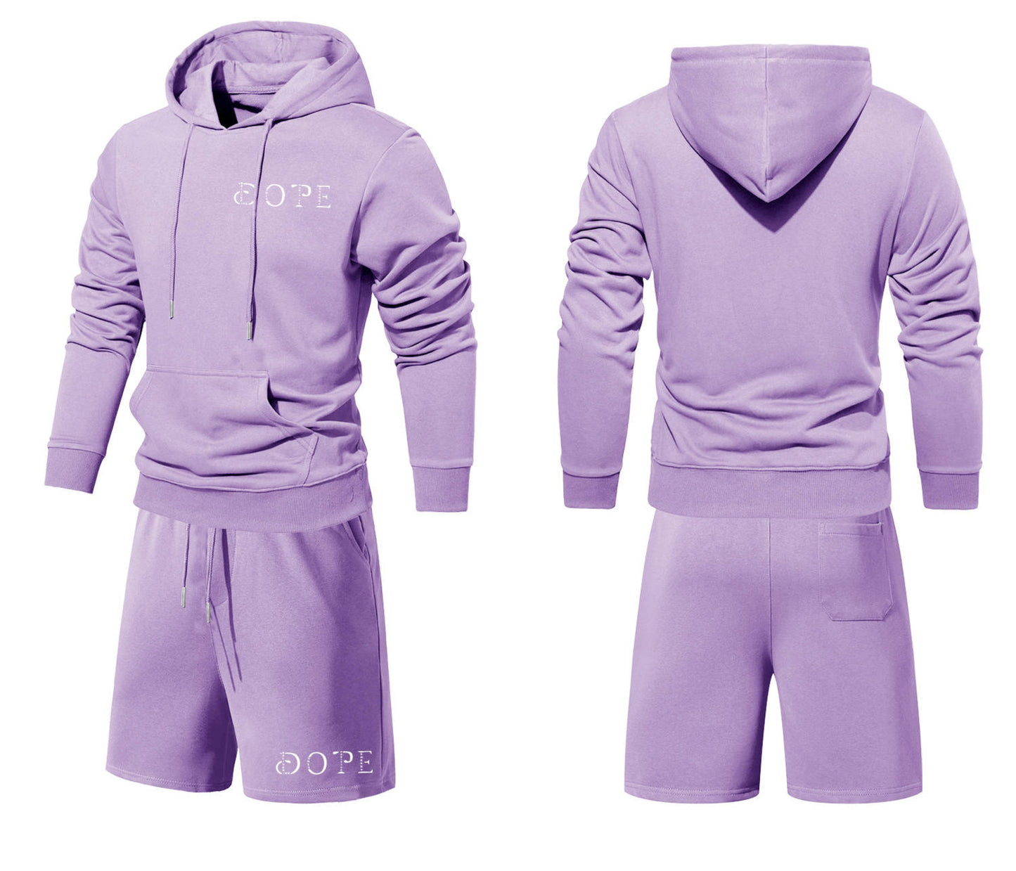 KIDS WHAT'S YOUR D.O.P.E? 2PC "JUSTICE" HOODIE SHORT SET