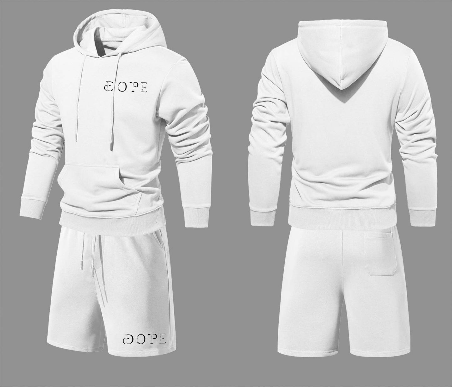 KIDS WHAT'S YOUR D.O.P.E? 2PC "JUSTICE" HOODIE SHORT SET