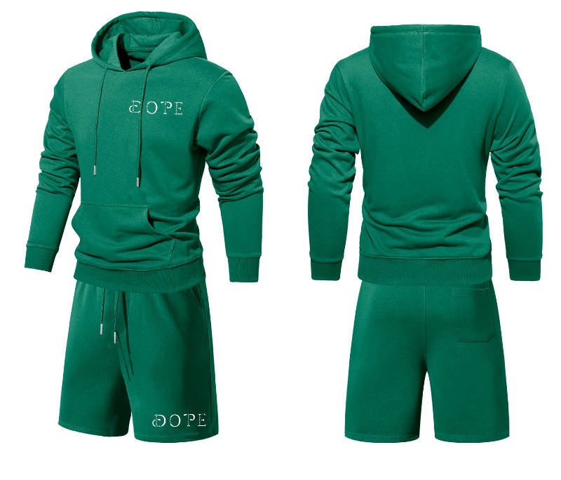 WHAT'S YOUR D.O.P.E? 2PC "JUSTICE" HOODIE SHORT SET