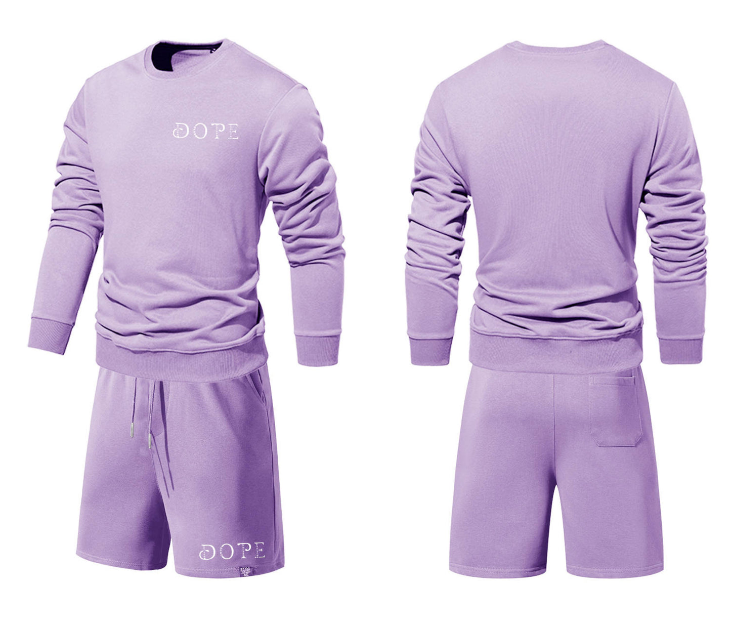 KIDS WHAT'S YOUR D.O.P.E? 2PC "JUSTICE" CREWNECK SHORT SET