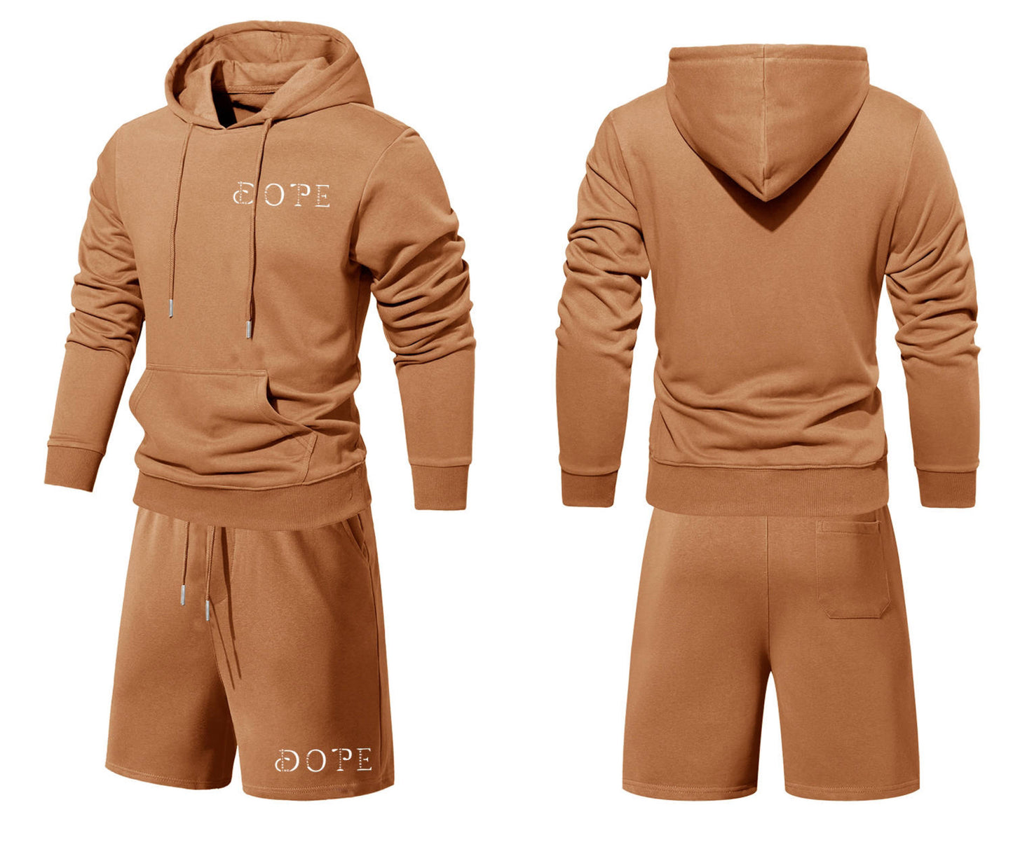 WHAT'S YOUR D.O.P.E? 2PC "JUSTICE" HOODIE SHORT SET