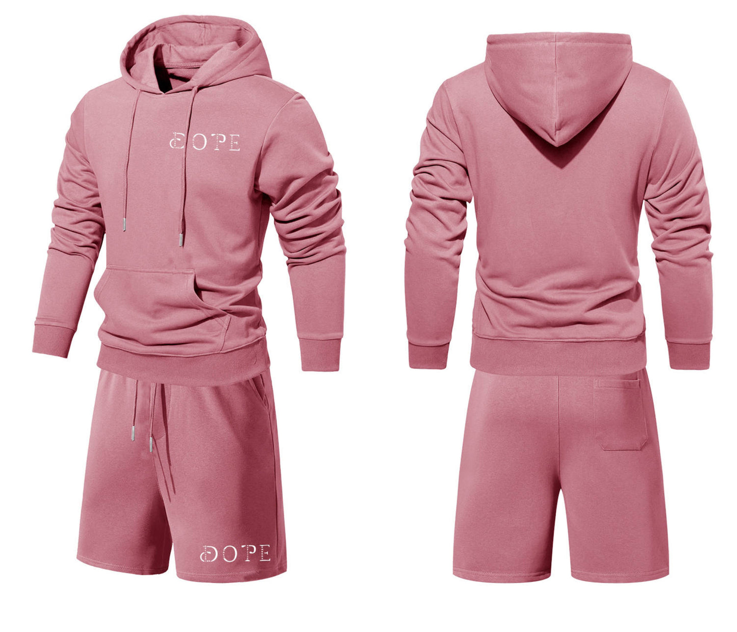 WHAT'S YOUR D.O.P.E? 2PC "JUSTICE" HOODIE SHORT SET