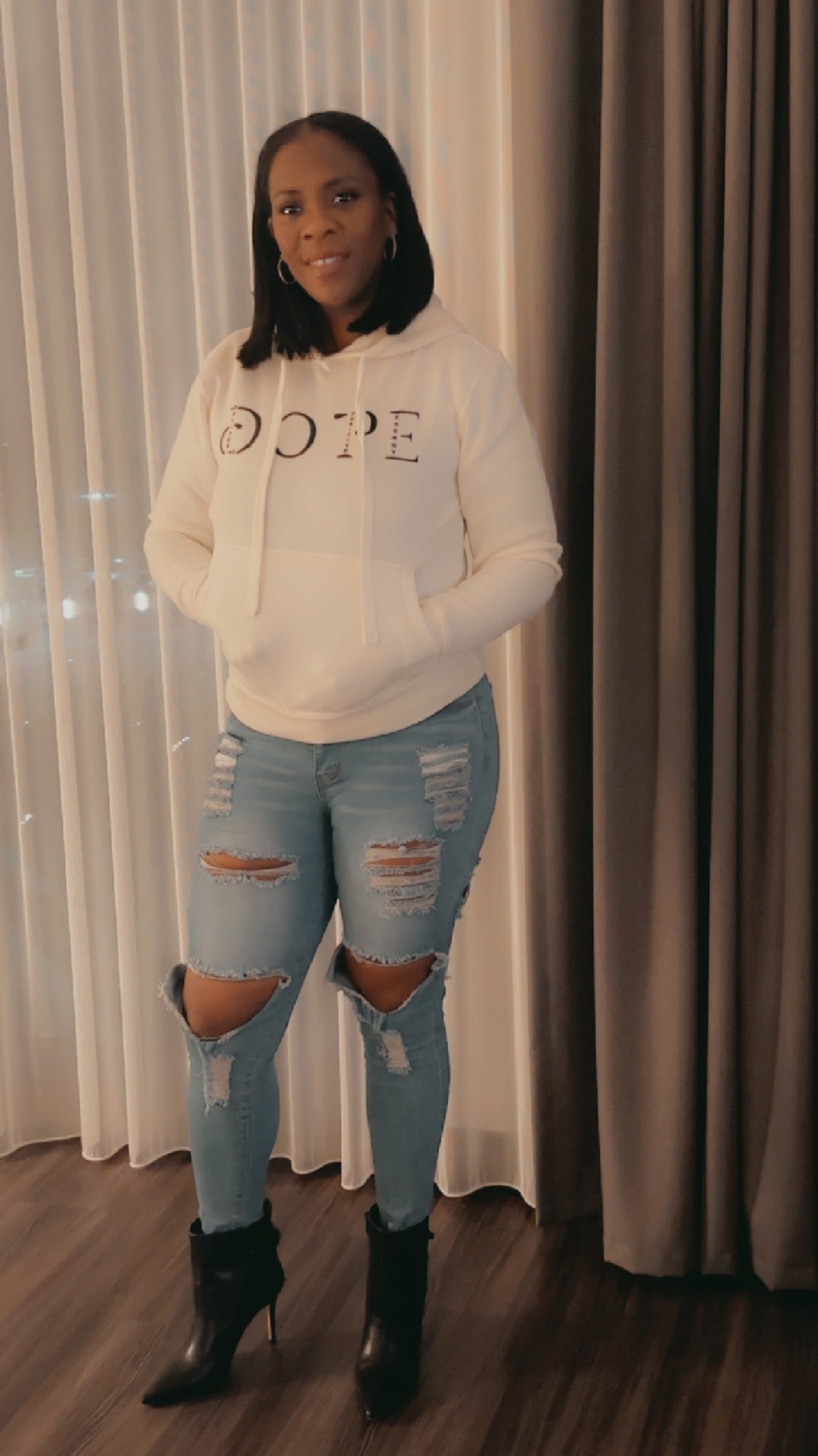 WHAT'S YOUR D.O.P.E? "DETERMINED" HOODIE SWEATER