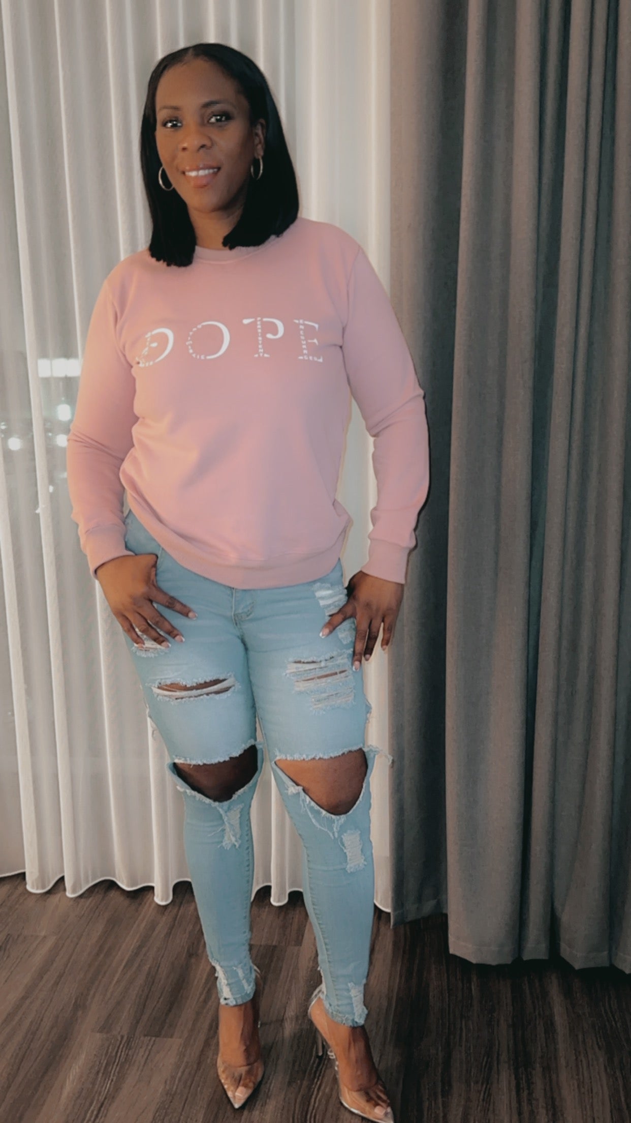 WHAT'S YOUR D.O.P.E? "DRIVEN" CREW NECK SWEATER