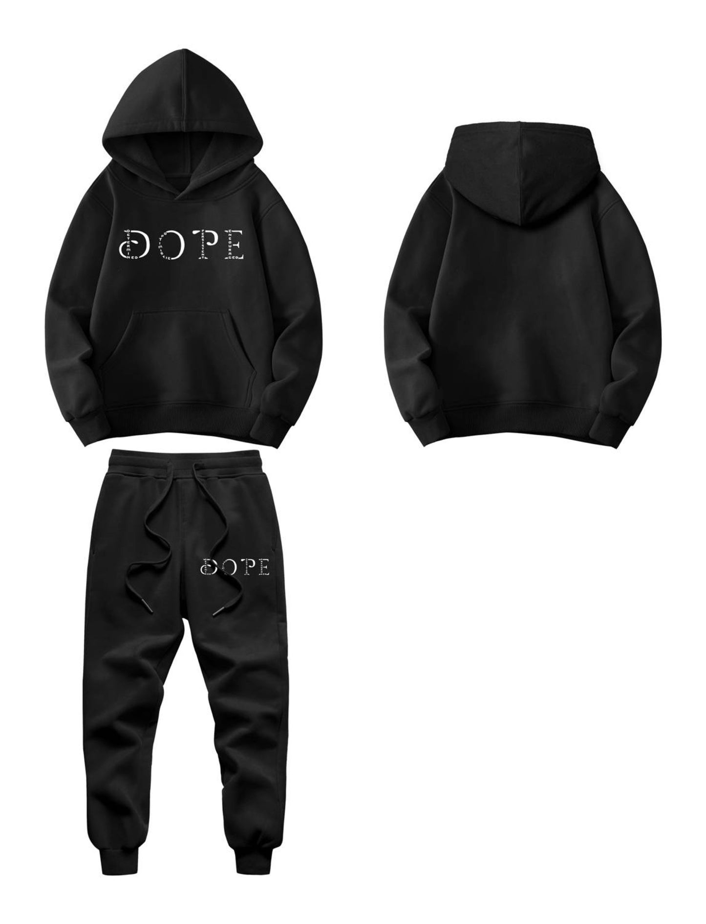 KIDS  WHAT'S YOUR D.O.P.E?  2PC HOODIE SWEATSUIT