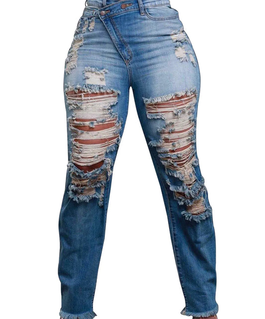 “ DESIRE” DISTRESS STRETCH JEANS